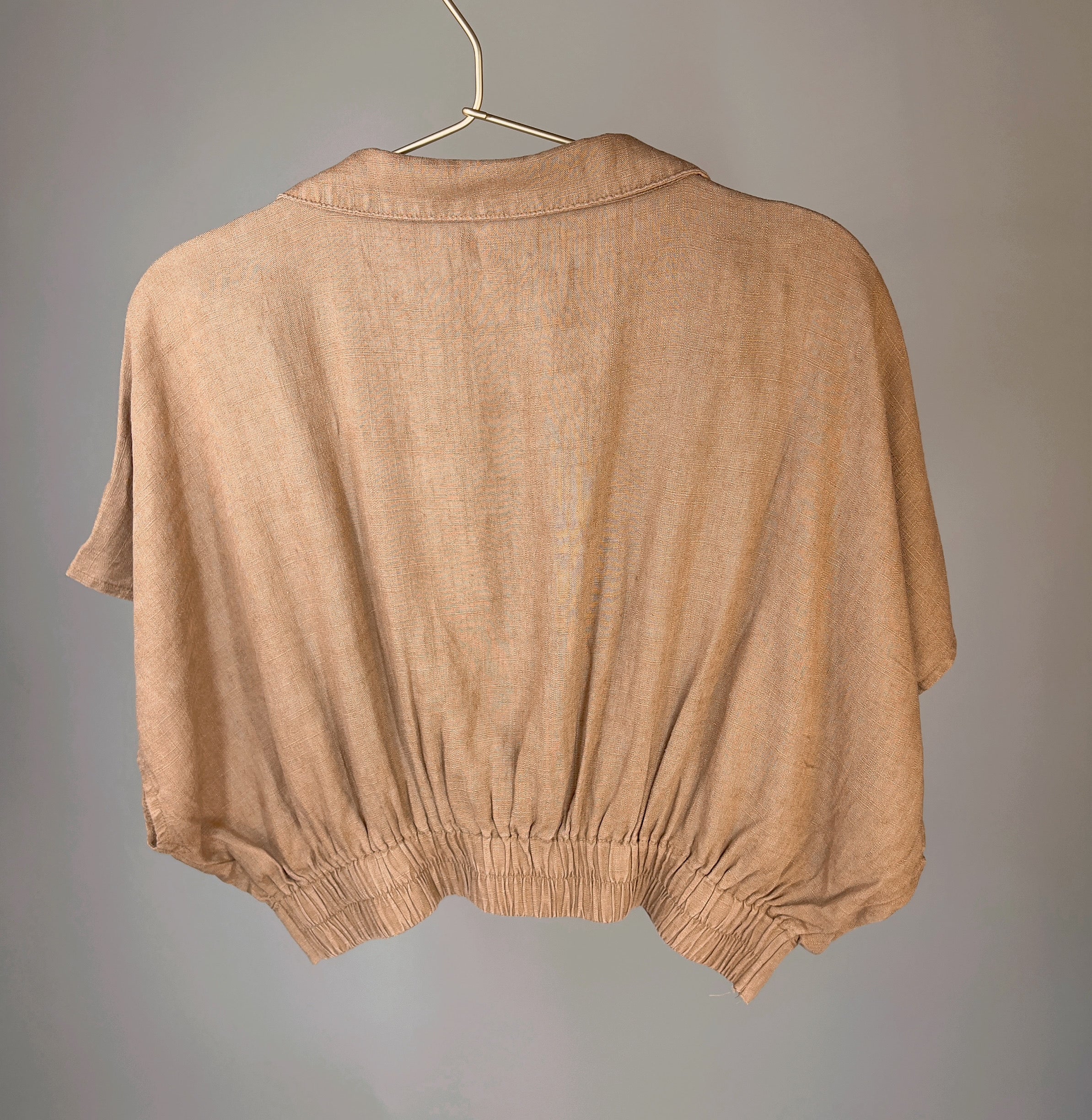 Aliyah Linen Crop Top