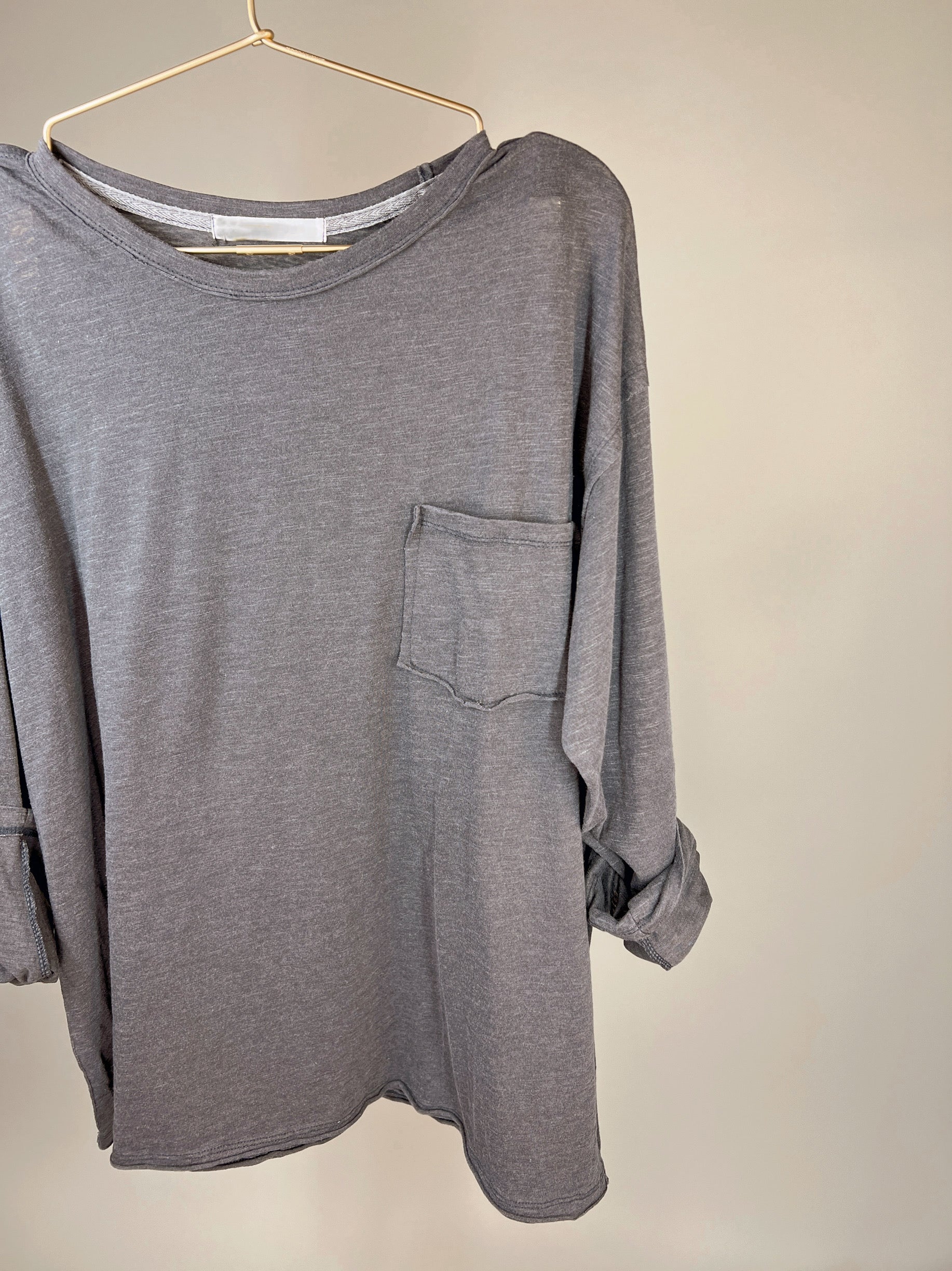 Rae Long Sleeve Perfect Pocket Tee