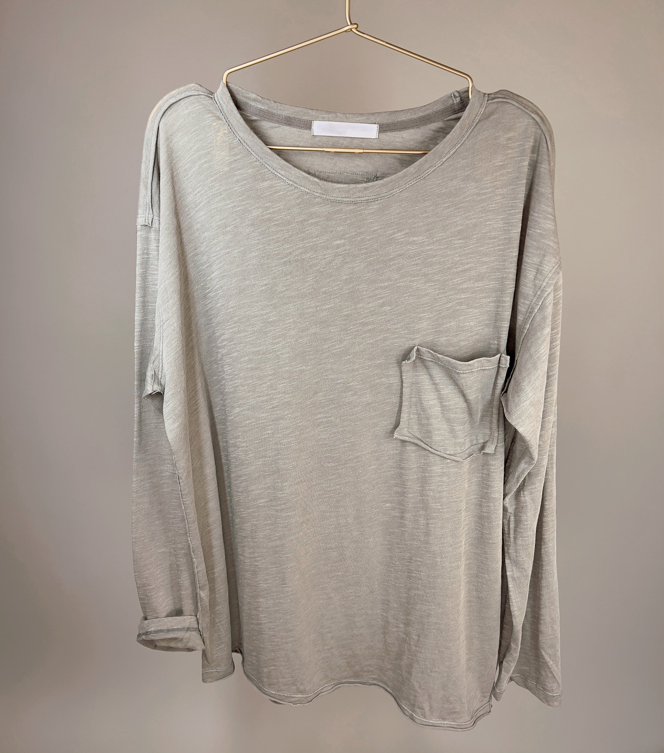 Rae Long Sleeve Perfect Pocket Tee