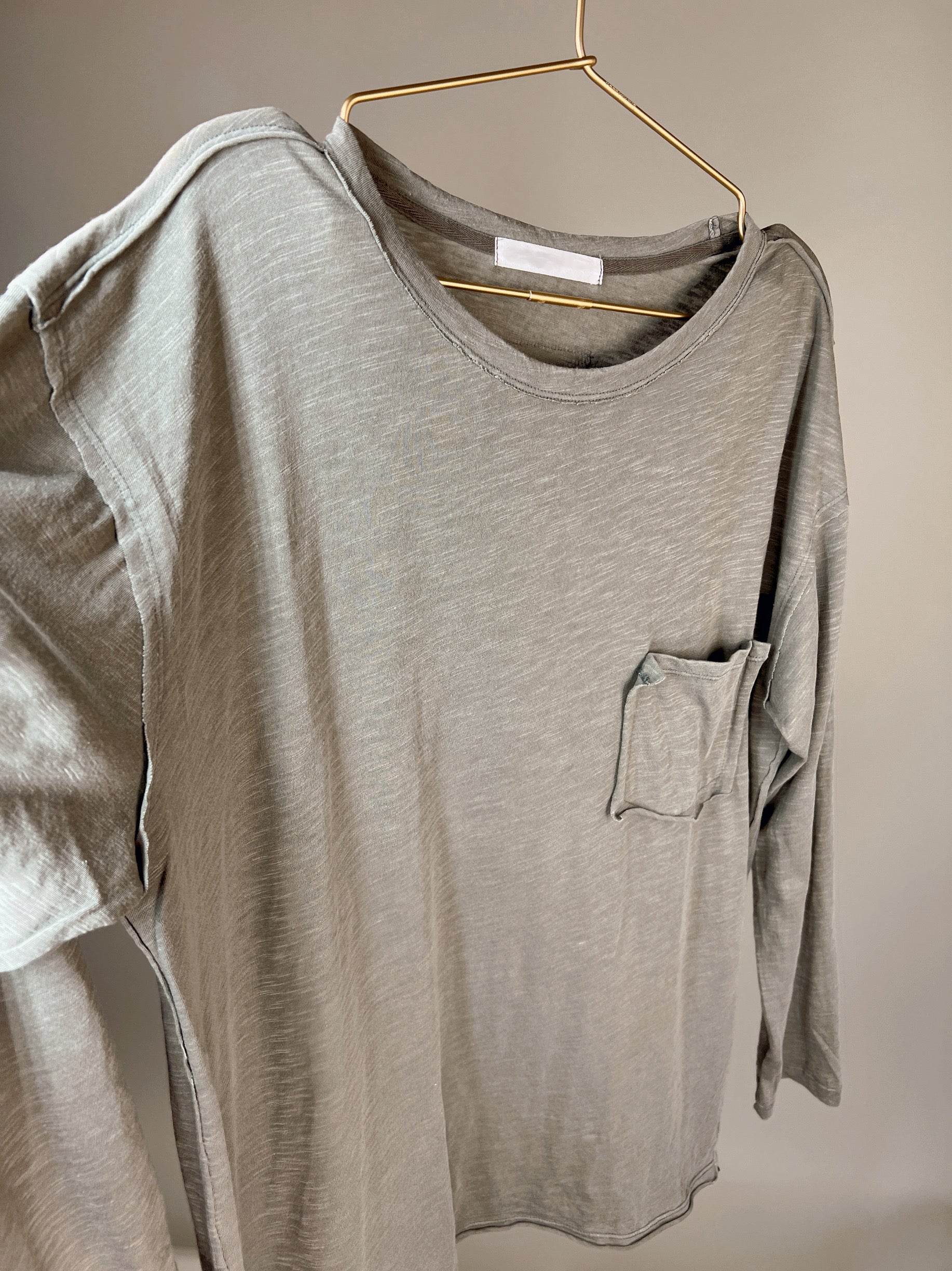 Rae Long Sleeve Perfect Pocket Tee