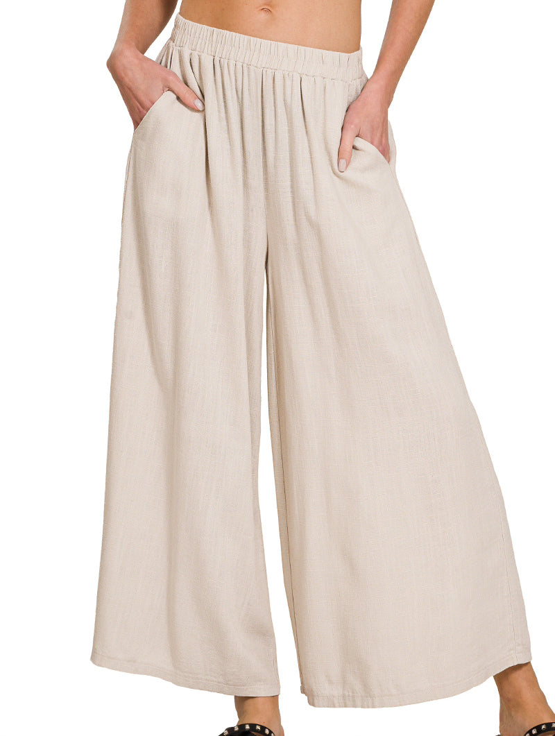 Avery Cropped Wide Leg Pants